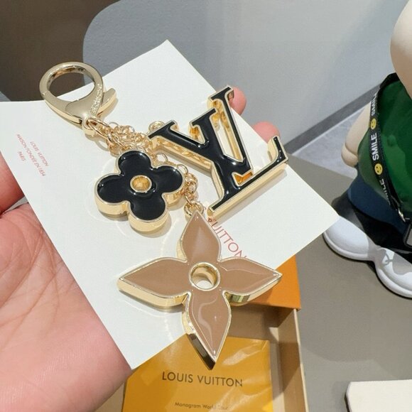 Louis Vuitton Iconic Motif Keychain - Black & Beige - Picture 2 of 5